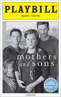 Mothers and Sons Official Opening Night Playbill 